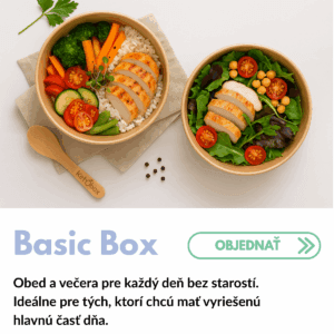 BASIC BOX – vyvážené jedlá na každý deň | 850kcal – 1400kcal