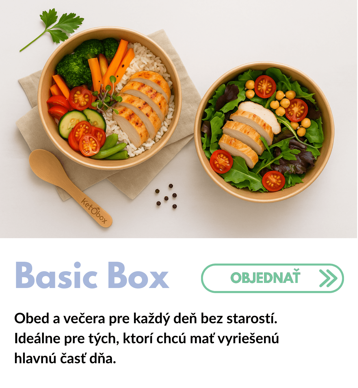 BASIC BOX – vyvážené jedlá na každý deň | 850kcal – 1400kcal