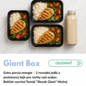 GIANT BOX – Silné jedlo pre maximálny výkon | 1800kcal – 3000kcal