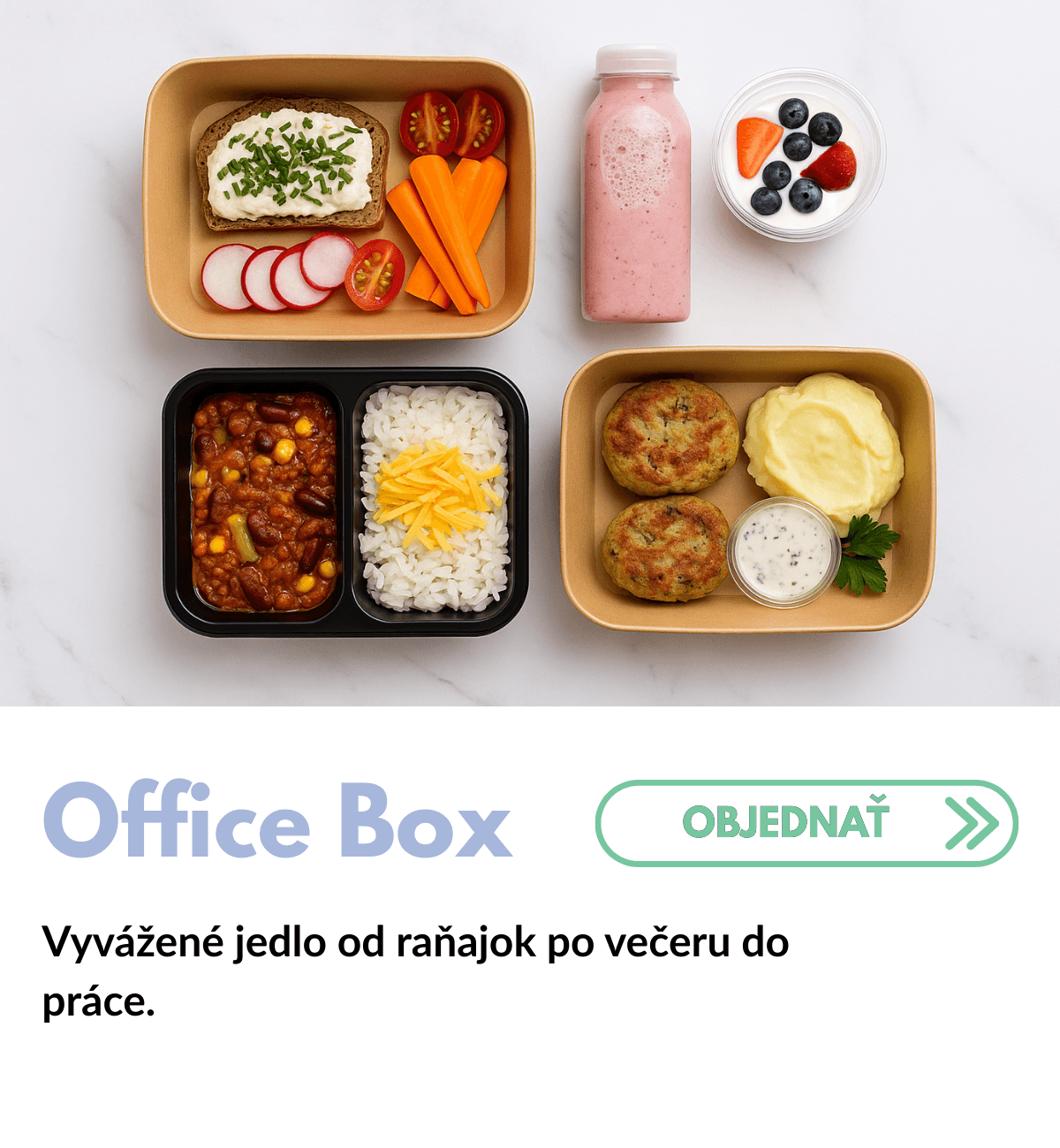 OFFICE BOX – vyvážené stravovanie pre produktívny deň | 1500kcal – 2500kcal